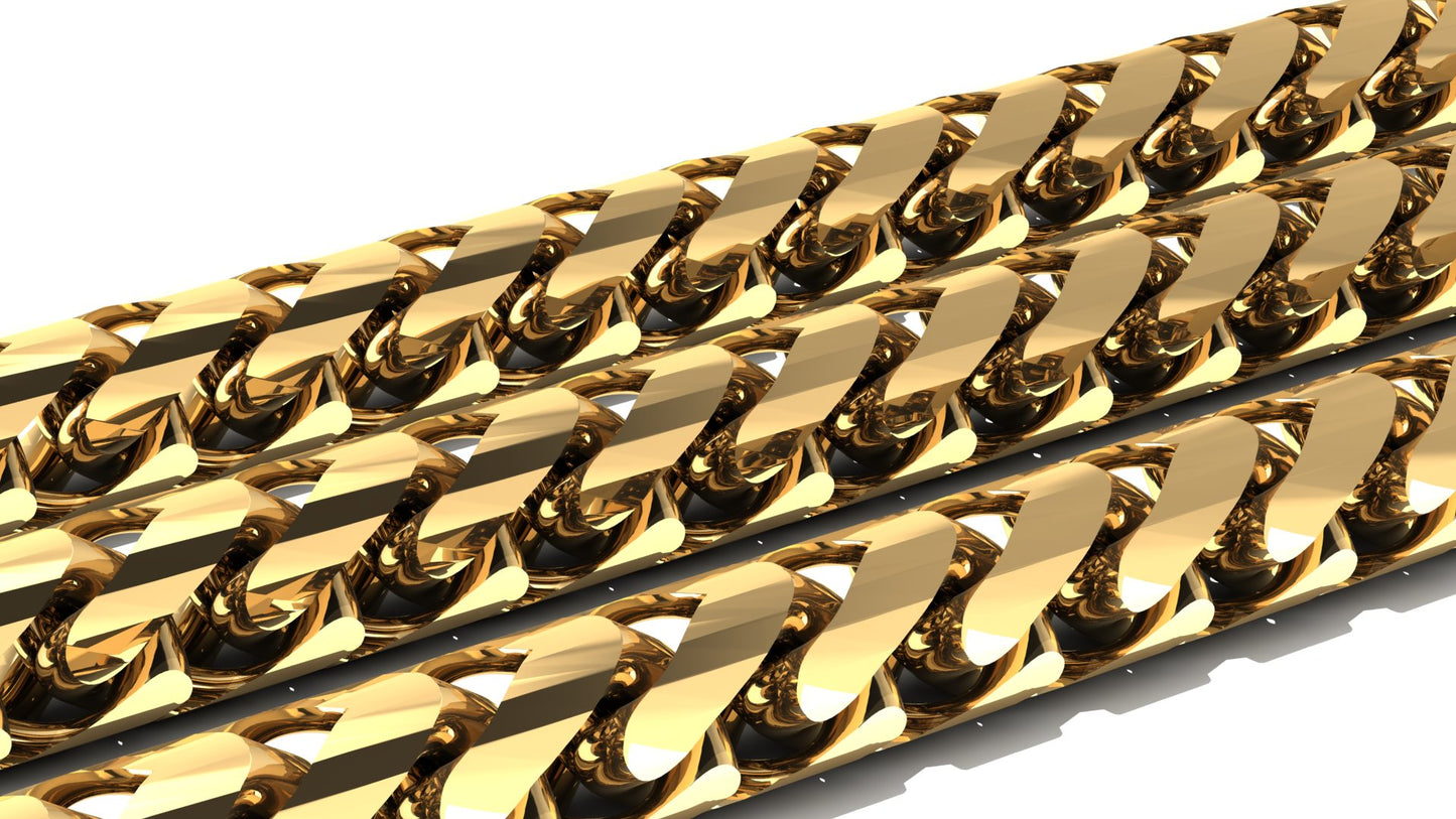 Franco Diamond-cut 10mm